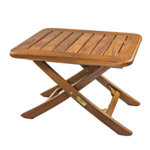 WHITECAP TEAK SMALL ADJUSTABLE SLAT TOP TABLE