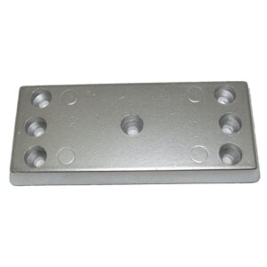TECNOSEAL TEC-30 HULL PLATE ANODE ZINC 6-1/8"X2-5/8"X5/8"