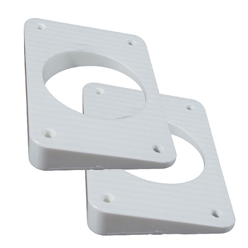 TACO WEDGE PLATES FOR GRAND SLAM OUTRIGGERS WHITE