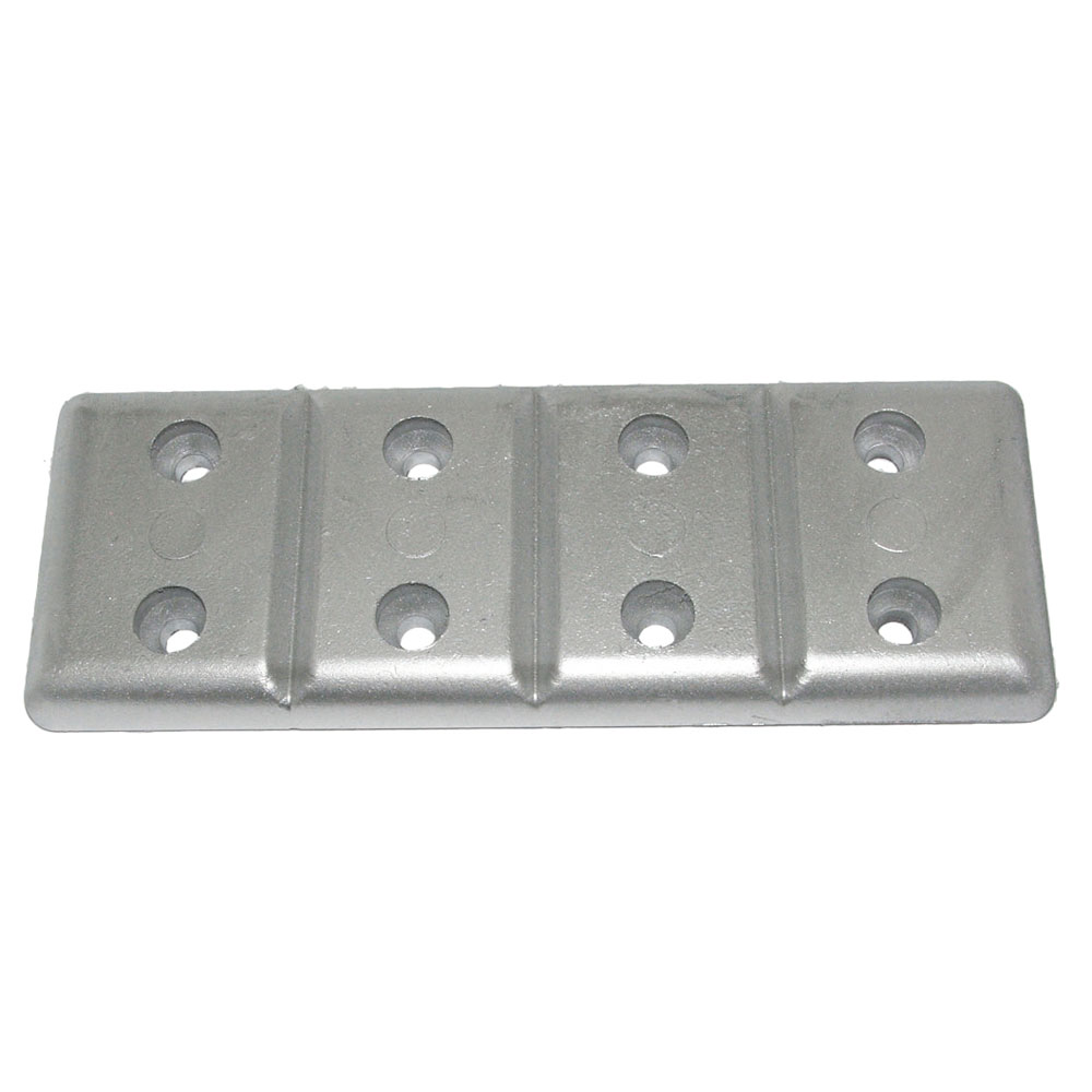 TECNOSEAL TEC-40 HULL PLATE ANODE ZINC 7-1/2"X2-3/4"X1/2"