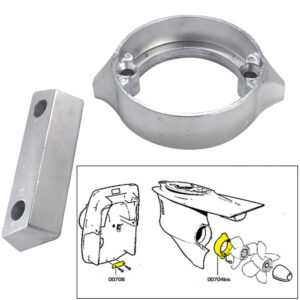 TECNOSEAL ANODE KIT VOLVO 290DP W/ HARDWARE ZINC POLYBAG