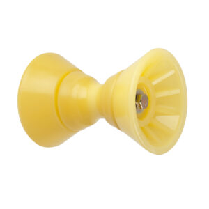 CE SMITH 4" BOW BELL ROLLER ASSEMBLY YELLOW TPR