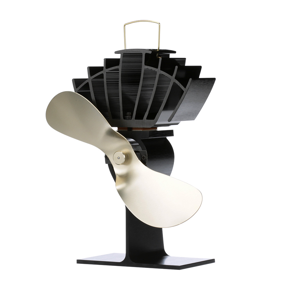 ECOFAN ULTRAIR BLACK/GOLD HEAT POWERED STOVE FAN 125 CFM - Image 2