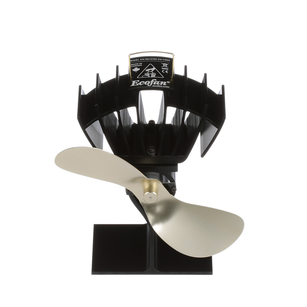 ECOFAN ULTRAIR BLACK/GOLD HEAT POWERED STOVE FAN 125 CFM - Image 4