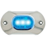 ATTWOOD LIGHTARMOR UNDERWATER LIGHT 3 LED BLUE