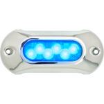 ATTWOOD LIGHTARMOR UNDERWATER LIGHT 6 LED BLUE