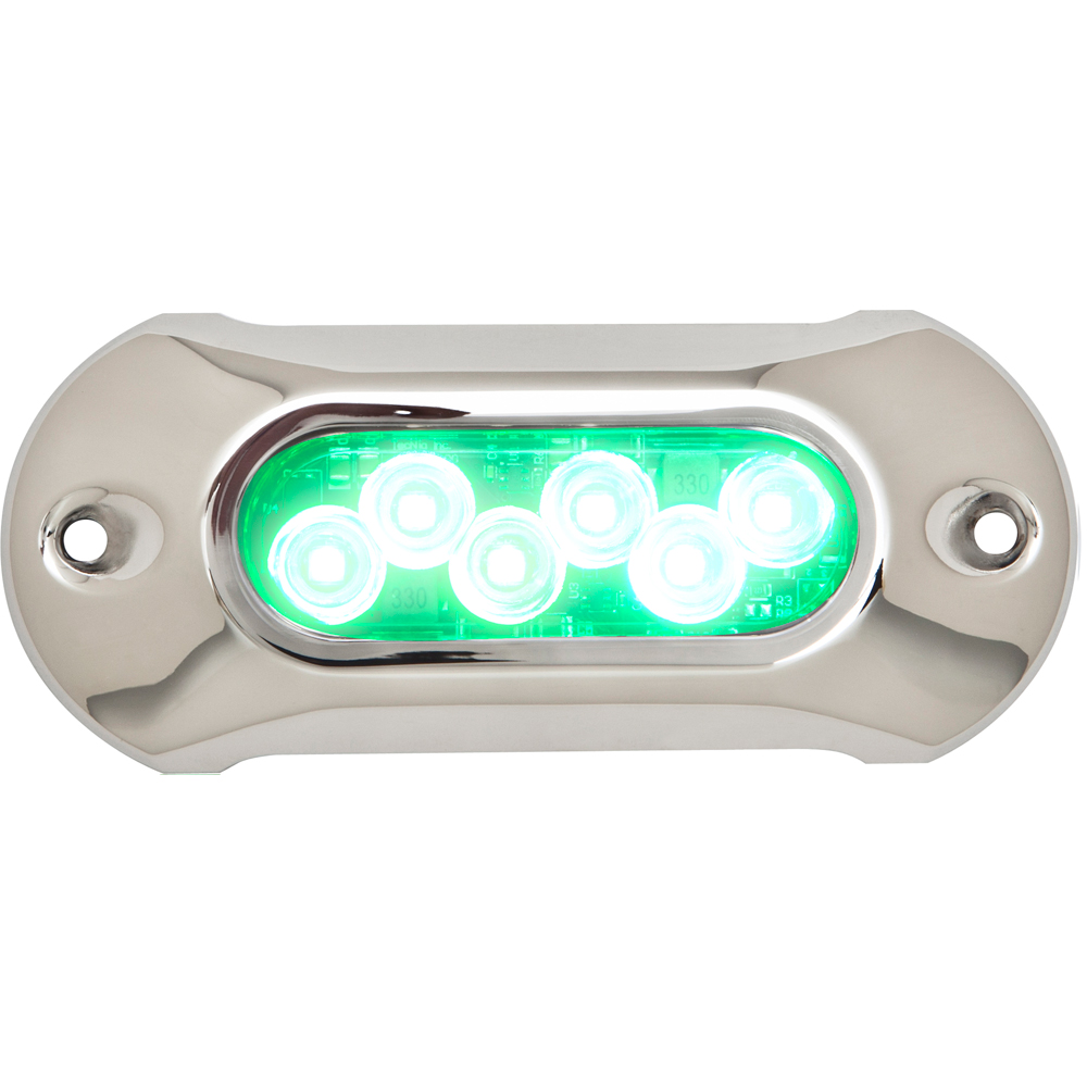 ATTWOOD LIGHTARMOR UNDERWATER LIGHT 6 LED GREEN