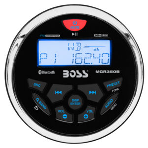 BOSS AUDIO MGR350B MARINE  GAUGE STYLE MP3/AM/FM/RDS