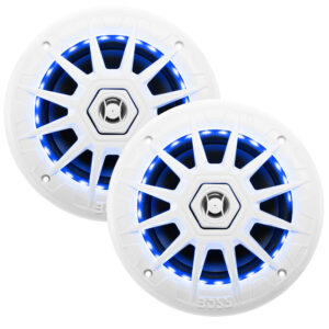 BOSS AUDIO MRGB65 COAXIAL  MARINE SPEAKERS W/RGB LED