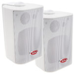 BOSS AUDIO MR4.3W 3-WAY BOX SPEAKERS WHITE (PAIR)