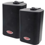 BOSS AUDIO MR4.3B 3-WAY BOX SPEAKERS BLACK (PAIR)