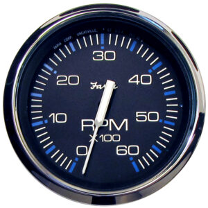 FARIA CHESAPEAKE BLACK 4" TACHOMETER 6000 RPM GAS