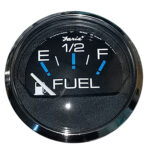 FARIA CHESAPEAKE BLACK 2" FUEL LEVEL GAUGE (E-1/2-F)