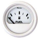 FARIA DRESS WHITE 2" FUEL LEVEL GAUGE (E-1/2-F)