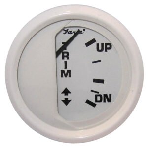 FARIA DRESS WHITE 2" TRIM GAUGE MERC MARINER VOLVO DP