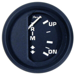 FARIA EURO BLACK 2" TRIM GAUGE J/E SUZUKI OUTBOARD