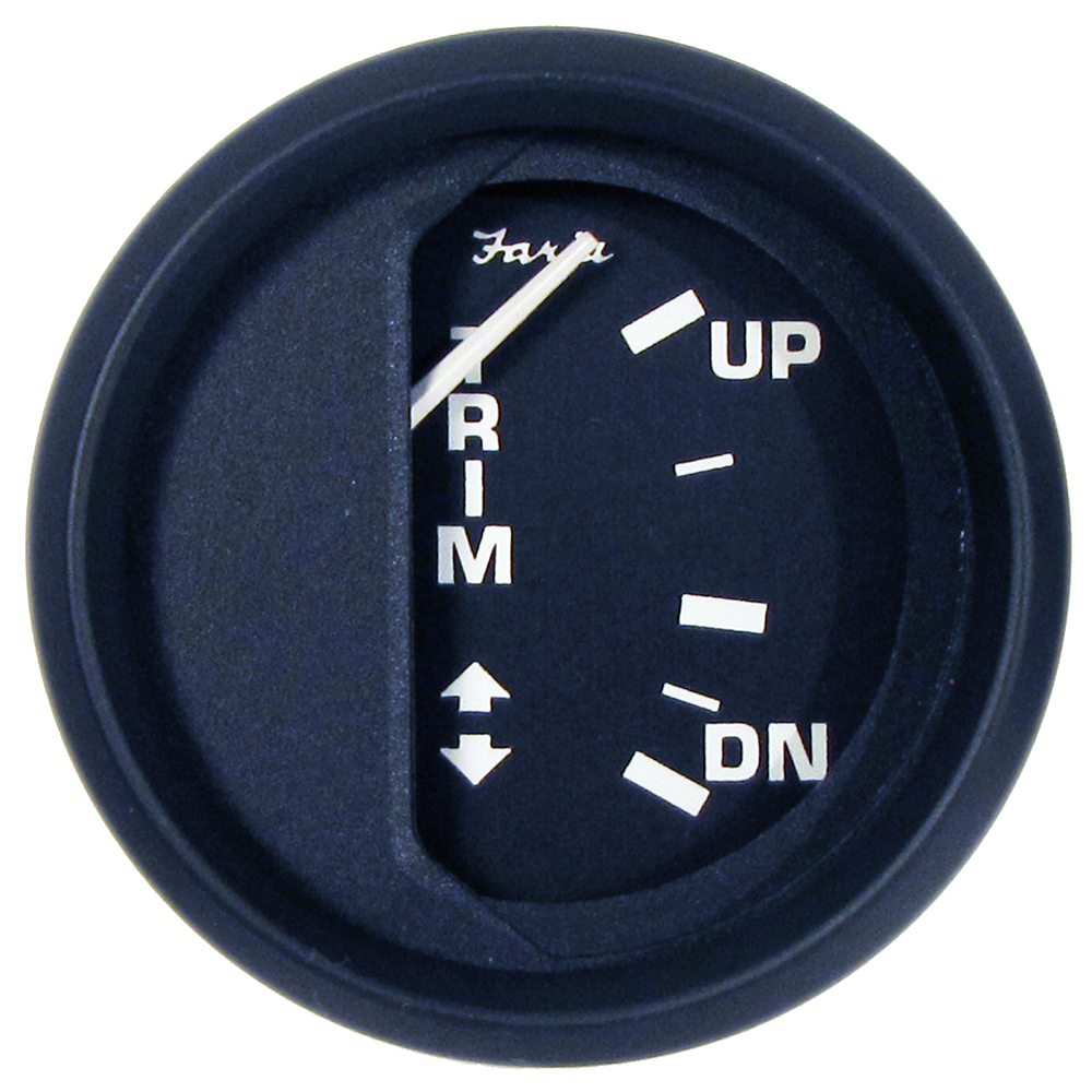 FARIA EURO BLACK 2" TRIM GAUGE J/E SUZUKI OUTBOARD