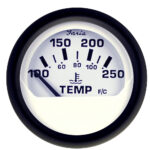 FARIA EURO WHITE 2" WATER TEMPERATURE 100-250F