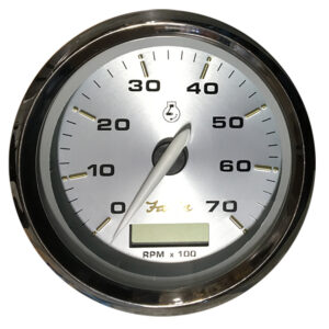 FARIA KRONOS 4" TACHOMETER HOURMETER 7000 RPM GAS OB