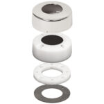 BLUE SEA 1003100 CABLECLAM W/ STAINLESS STEEL DRESS CAP 1.40