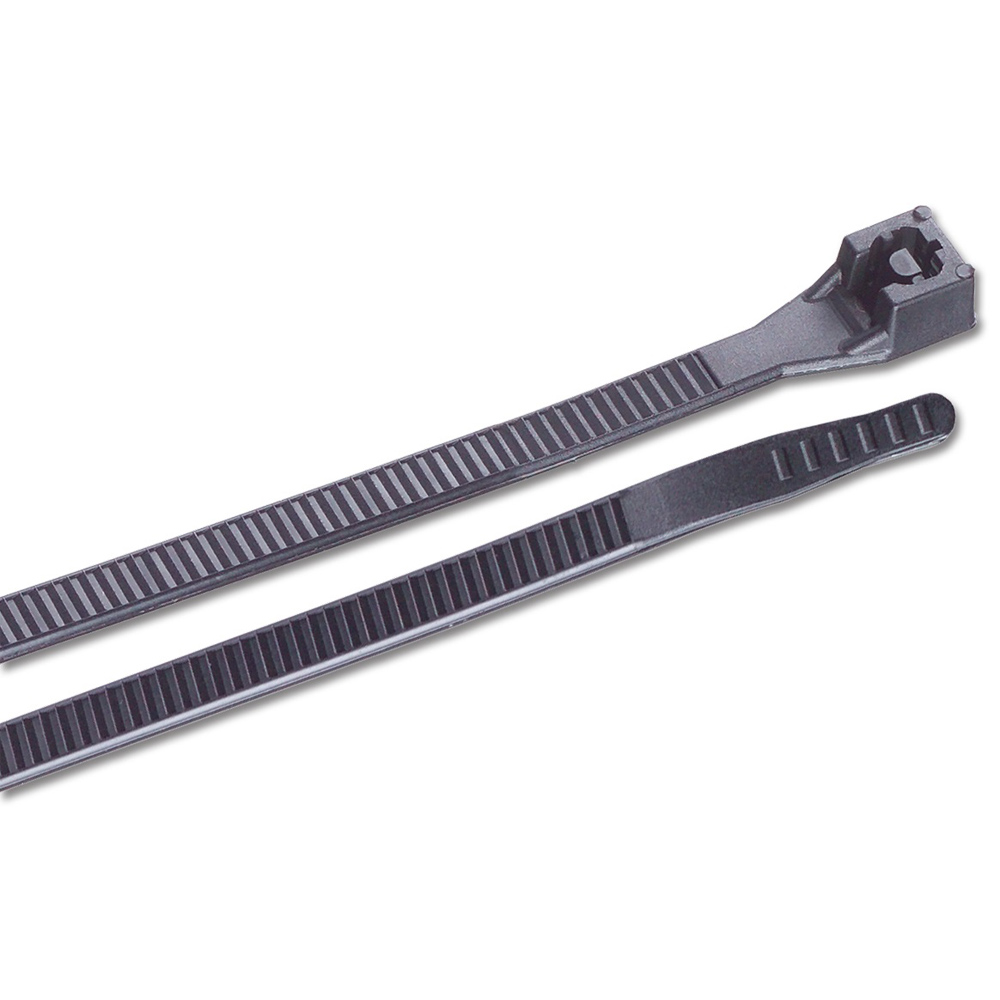 ANCOR 11" UV BLACK STANDARD CABLE TIES 100 PACK