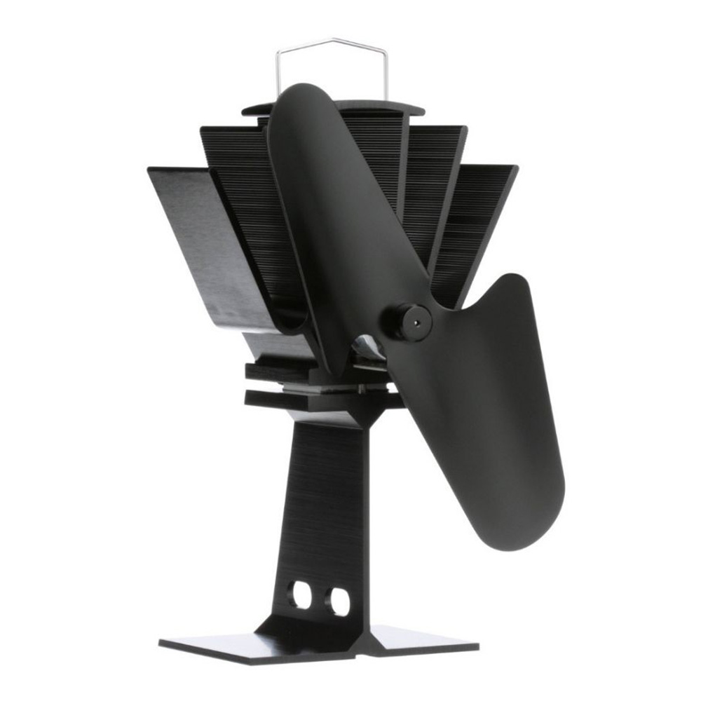 ECOFAN ORIGINAL BLACK BLADE HEAT POWERED STOVE FAN - Image 2