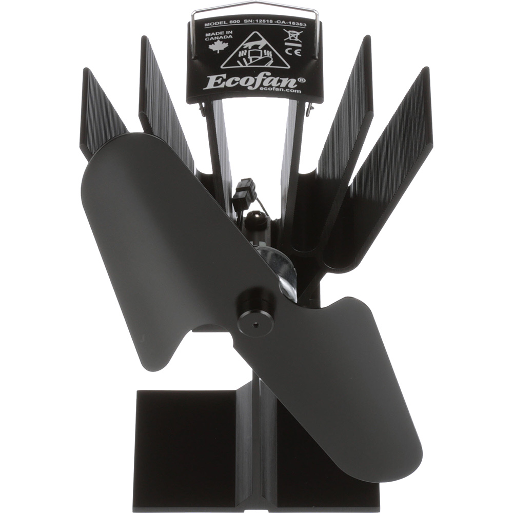 ECOFAN ORIGINAL BLACK BLADE HEAT POWERED STOVE FAN - Image 3