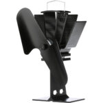 ECOFAN ORIGINAL BLACK BLADE HEAT POWERED STOVE FAN