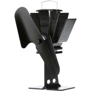 ECOFAN ORIGINAL BLACK BLADE HEAT POWERED STOVE FAN