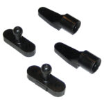 PERKO DOOR CATCHES 2/CARD BLACK NYLON