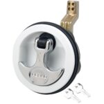 PERKO FLUSH LOCK WHITE OFFSET CAM BAR 2.5" HOLE
