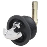 PERKO FLUSH LATCH BLACK STRAIGHT CAM BAR 2.5" HOLE