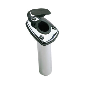 PERKO FLUSH MOUNT ANGLED ROD HOLDER 65 DEGREES CP ZINC