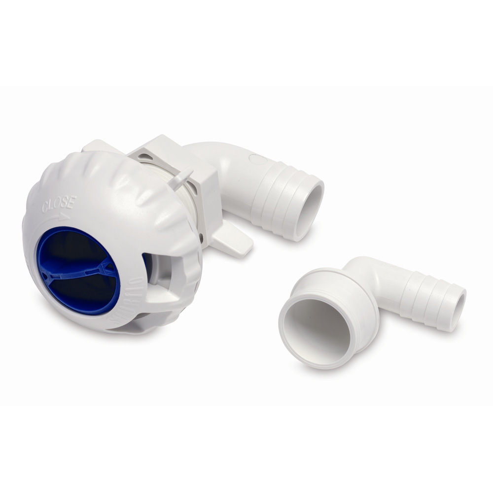 SHURFLO LIVEWELL FILL VALVE W/ 3/4" & 1-1/8" FITTINGS