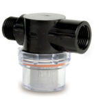 SHURFLO TWIST ON STRAINER 1/2" PIPE INLET CLEAR BOWL
