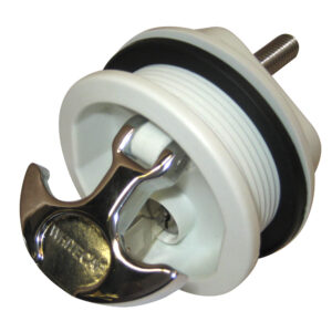 WHITECAP T-HANDLE LATCH CP ZAMAC/WHITE NYLON LOCKING