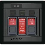 BLUE SEA 1147 REMOTE CONTROL SWITCH 360 PANEL 2 RBS & 1 ACR