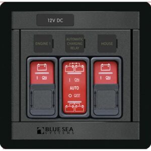 BLUE SEA 1147 REMOTE CONTROL SWITCH 360 PANEL 2 RBS & 1 ACR