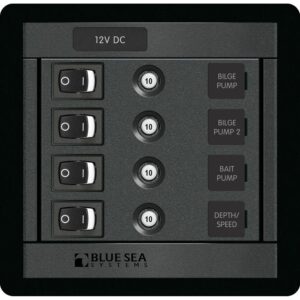 BLUE SEA 1455 4 POSITION  SWITCH CLB SQUARE