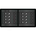 BLUE SEA 1456 8 POSITION  SWITCH CLB HORIZONTAL