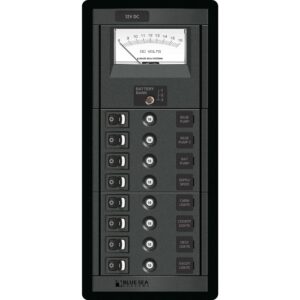 BLUE SEA 1463 8 POSITION  SWITCH CLB + METER VERTICAL