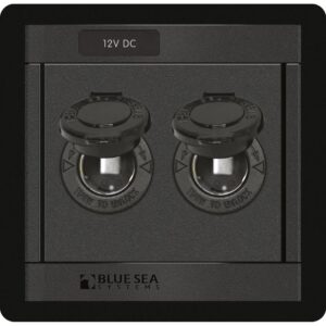 BLUE SEA 1472 DC 12 VOLT  SOCKET PANEL