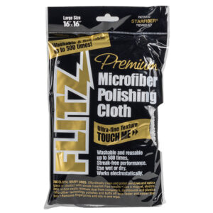 FLITZ MICROFIBER POLISHING CLOTHS 16" X 16"