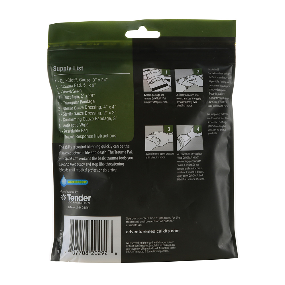 ADVENTURE MEDICAL TRAUMA PAK W/ QUICKCLOT KIT - Image 3