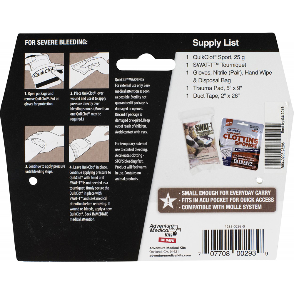 ADVENTURE MEDICAL TRAUMA PAK PRO W/ QUICKCLOT & TOURNIQUET - Image 3