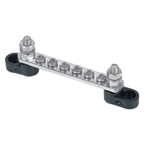 BEP PRO INSTALLER BUS BAR 6 WAY 100A 2 STUDS RED/BLK COVER