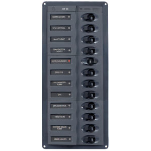 BEP DC PANEL - 12-WAY - NO  METER - VERTICAL