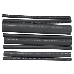 ANCOR HEAT SHRINK KIT 6" BLACK 20 - 2/0 AWG 8 PACK