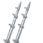 TACO 15' SILVER/SILVER 1 1/8" OUTRIGGER POLES