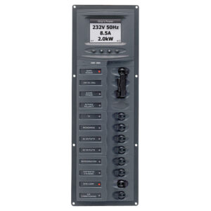BEP AC CIRCUIT BREAKER PANEL  WITH DIGITAL METERS 8SP 2DP